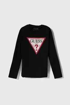 Guess Лонгслив для детей, черный