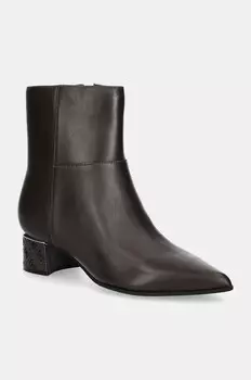 Guess LUKKIE кожаные ботильоны, коричневый