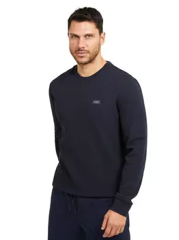 Guess Tech эластичная толстовка с круглым вырезом, синий