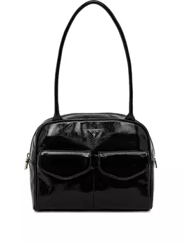 GUESS USA лакированная сумка на плечо, черный