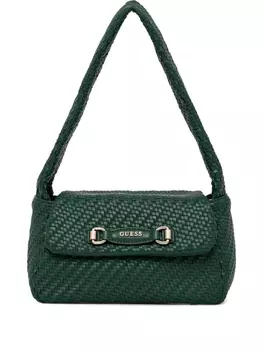 GUESS USA плетеная сумка на плечо, зеленый