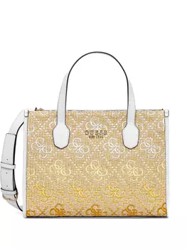 GUESS USA плетеная сумка-тоут с логотипом, нейтральный