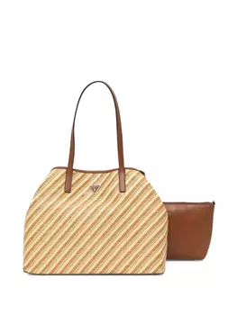 GUESS USA плетеная сумка-тоут в полоску, нейтральный