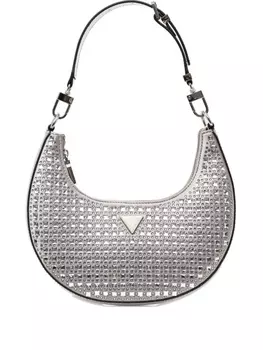GUESS USA сумка на плечо со стразами, серебряный
