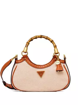 GUESS USA сумка-тоут с логотипом, оранжевый