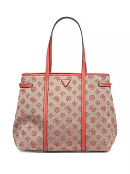 GUESS USA сумка-тоут с монограммой, нейтральный