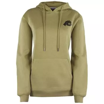 GUGGEN Mountain HW08 женская толстовка с капюшоном из флиса с капюшоном и длинными рукавами на открытом воздухе, цвет gruen