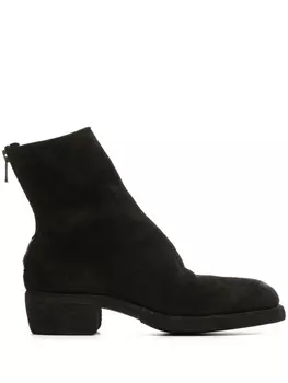 Guidi замшевые ботинки, черный