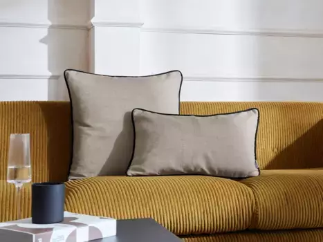 Guido Maria Kretschmer Home&Living Чехол на подушку "CARLA", (1 шт.), без наполнителя 40х60 см, серо-коричневый