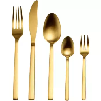 Guido Maria Kretschmer Набор столовых приборов Home&Living "GMK, Golden Look", (набор, 30 предметов), настольные столовые приборы, подарочная коробка, золото матовое PVD Guido Maria Kretschmer Home&Living, цвет goldfarben