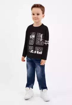 Gulliver Комфортные джинсы на теплой флисовой подкладке, синий