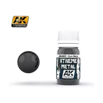 Gun Metal (30 мл), Paint - Xtreme Metal (AK-Interactive)