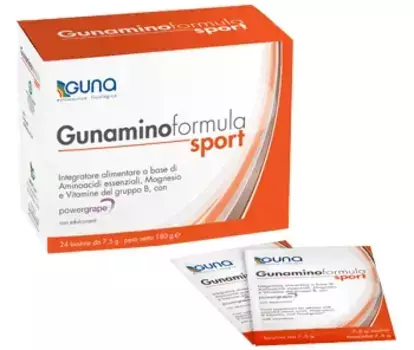 Gunamino Formula Sport 42 пакетика аминокислотных добавок с виноградом