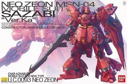 Gundam - комплект модели - мастер класс - msn-04 sazabi ver.ka - 18 см Inna marka