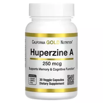 Гуперзин А California Gold Nutrition, 30 капсул