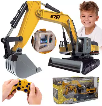 Гусеничный экскаватор с дистанционным управлением и дистанционным управлением, как настоящий МЕТАЛЛИЧЕСКИЙ СИД U402 elektrostator