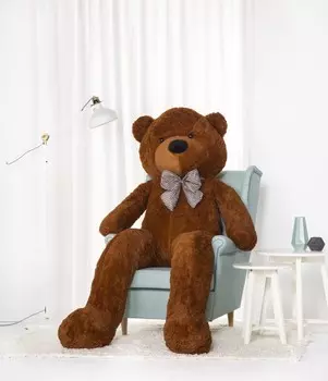 Gustaw Teddy Bear, Большой плюшевый мишка Classico, шоколадный, 220 см Mi Gustaw