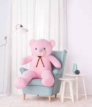 Gustaw Teddy Bear, большой плюшевый мишка Valor, 160 см, розовый Mi Gustaw
