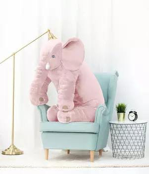 Gustaw Teddy Bear, Слон 125см, Подушка, розовый, Mi Gustaw