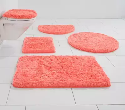 Гвидо Мария Кречмер Коврик для ванной Home&Living "Microэксклюзивный" Guido Maria Kretschmer Home&Living 3 шт. Подвесной туалетный гарнитур, цвет coral