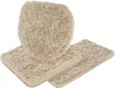 Гвидо Мария Кречмер Коврик для ванной Home&Living "Microэксклюзивный" Guido Maria Kretschmer Home&Living 3 шт. Подвесной туалетный гарнитур, бежевый