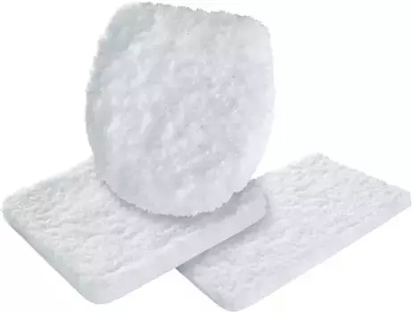 Гвидо Мария Кречмер Коврик для ванной Home&Living "Microэксклюзивный" Guido Maria Kretschmer Home&Living 3 шт. Отдельностоящий туалетный гарнитур, белый