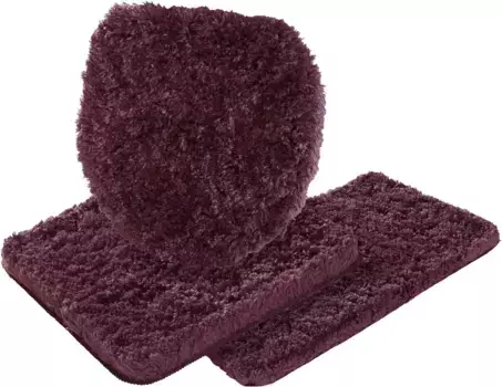 Гвидо Мария Кречмер Коврик для ванной Home&Living "Microэксклюзивный" Guido Maria Kretschmer Home&Living 3 шт. Подвесной туалетный гарнитур, цвет berry