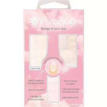 Гвозди для гроба с полным покрытием 120 шт. Белые Invogue