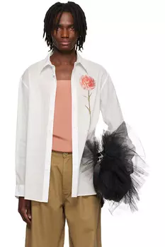 Гвоздика легкая рубашка Simone Rocha, белый