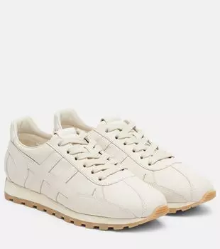 H671 замшевые кроссовки Hogan, Yogurt