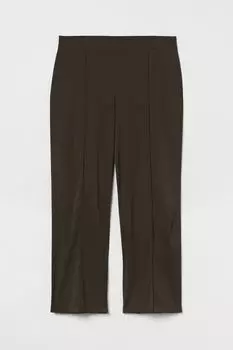 H&amp;M+ Брюки с широкими складками, темно-зеленый