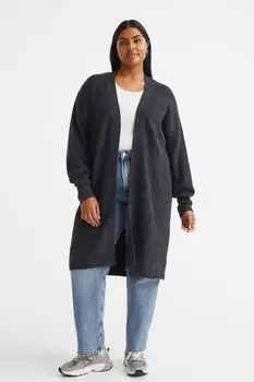 H&amp;M+ Длинный кардиган, антрацитово-серый