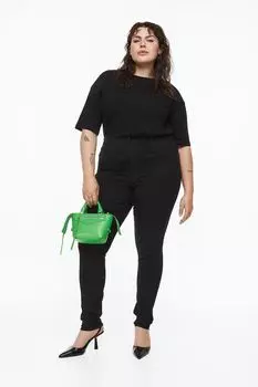 H&amp;M+ Джеггинсы с ультравысоким голенищем, черный