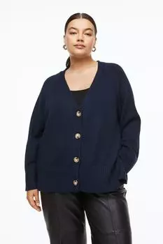 H&amp;M+ Кардиган оверсайз, военно-морской