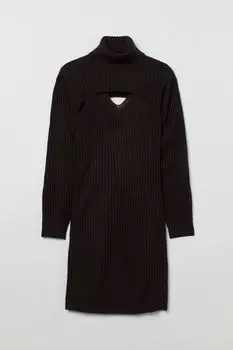 H&amp;M+ Полосатое платье, черный