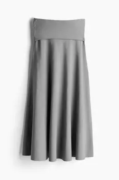 H&M A/W 2024 Flared Fine-knit, серый