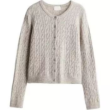 H&M Джемпер женский смешанный светло-бежевый