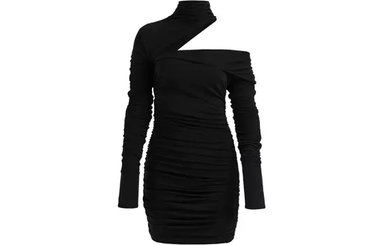 H&M Платье с длинными рукавами Mugler X, женское, черное