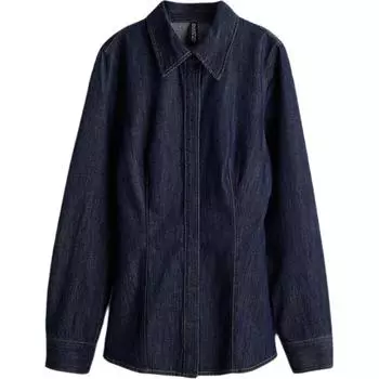 H&M Рубашка женская темно-синие