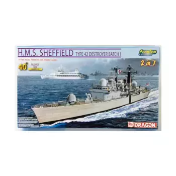H.M.S. Эсминец Шеффилд Тип 42, партия I, Dragon Models - Modern Sea Power Series (1:700)