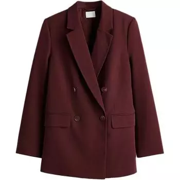 H&M Женский деловой костюм бордового цвета
