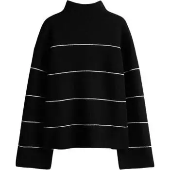 H&M Женский джемпер в черную полоску