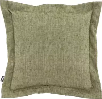 Х.ОК.К. Декоративная подушка "Addicted", элегантного дизайна, чехол с наполнителем, 1 шт H.O.C.K. 50х50 см, зеленый/зеленый