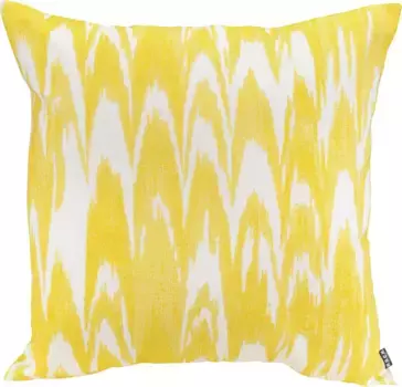 Х.ОК.К. Декоративная подушка "Амарадор", имитация батика, чехол с наполнителем, 1 шт H.O.C.K. 60х60 см, цвет gelb/yellow/lemon + gemustert