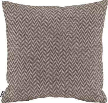 Х.ОК.К. Декоративная подушка "Цирконо" с этническим узором, чехол с наполнителем, 1 шт H.O.C.K. 50х50 см, серо-коричневый