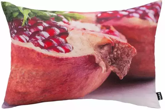 Х.ОК.К. Декоративная подушка "Гранатовый мотив", чехол с наполнителем, 1 шт H.O.C.K. 60х40 см, цвет bunt + bedruckt