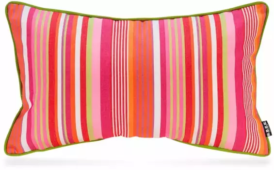 Х.ОК.К. Декоративная подушка "Юкатанские полосы" H.O.C.K. 50х30 см, цвет alt pink/pastellpink/pink rose/pink + gestreift-gemustert