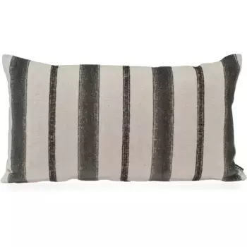 Х.ОК.К. Декоративная подушка "Коллин", диванная подушка с наполнителем, 70х40см, декоративные полосы, натуральный H.O.C.K., цвет olivgrn + gestreift