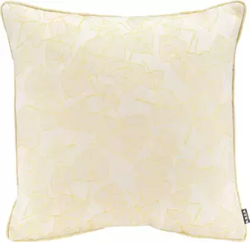 Х.ОК.К. Декоративная подушка "Нала" с мотивом листьев, чехол с наполнителем, 1 шт H.O.C.K. 50х50 см, цвет gelb + geblmt