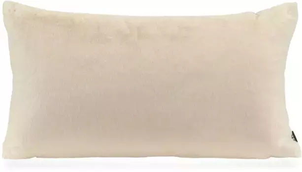 Х.ОК.К. Декоративная подушка "Плюш", бархатисто-мягкая, приятная на ощупь, включая наполнитель, чехол на молнии H.O.C.K. 70х40 см, цвет natur, naturwei + unifarben